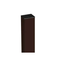 Столб из черного металла  +ППЛ RAL 8017, 5005, 7040 80х80х2