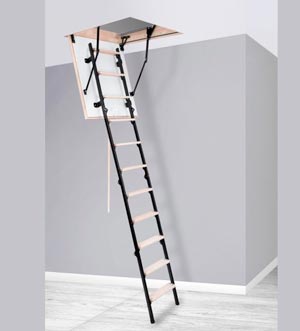 выдвижная металлическая лестница для чердака